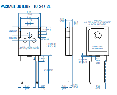 寬溫金屬封裝碳化硅二級管SD11800 寬溫金屬封裝碳化硅二級管SD11800